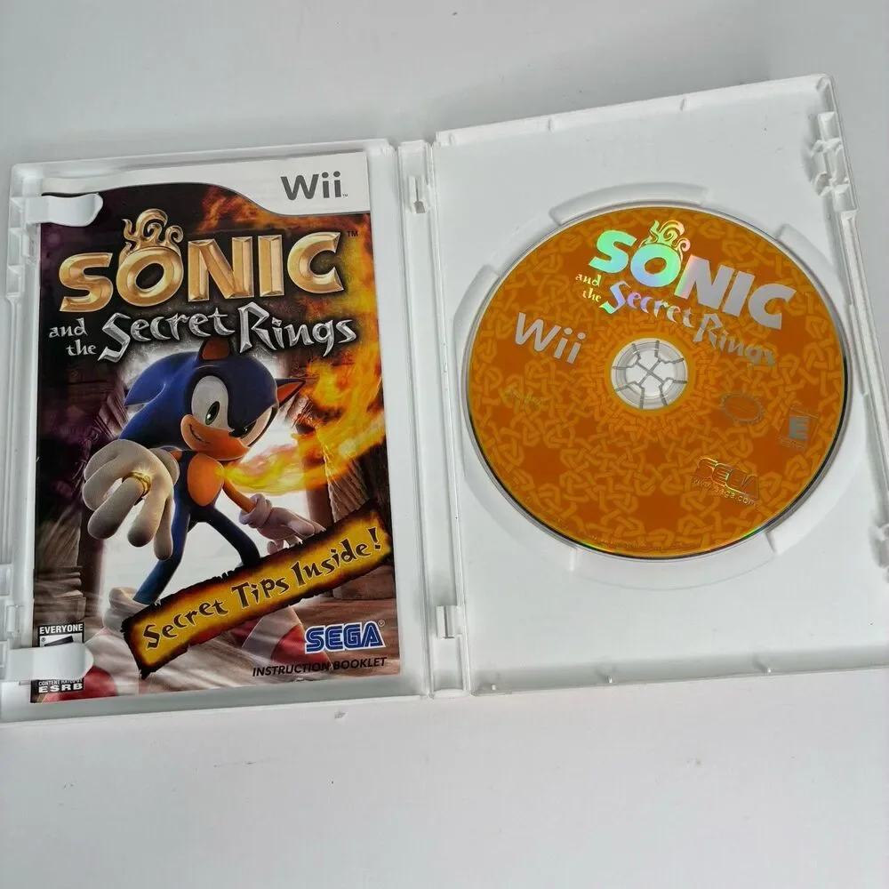Sonic and the Secret Rings Nintendo Wii Complete with Manual